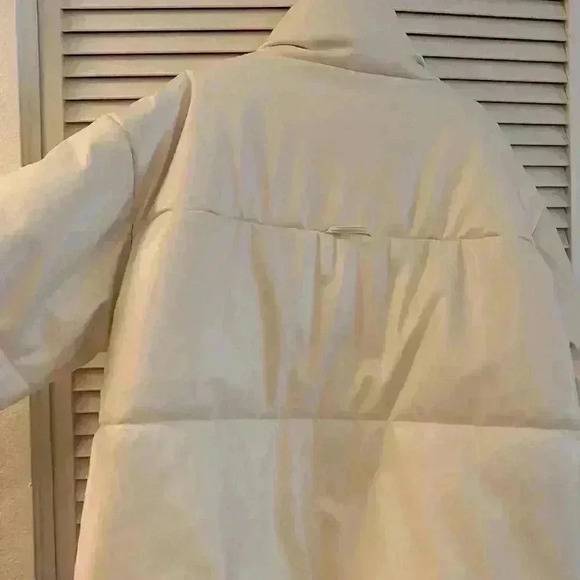 INC Leather puffer Jacket - Picture 5 of 9